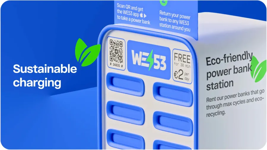 WE53 charging station interface
